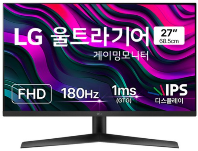LG전자 FHD 울트라기어 게이밍 모니터 방문설치, 68.5cm, 27GS60F(울트라기어 모니터)