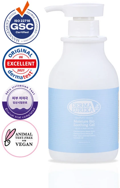 더마유레카 아기 피부 진정 수딩 젤 로션 바디 고농축 병풀추출물 어린이 신생아 태열 기저귀 500ml, 1개 - 쿠팡