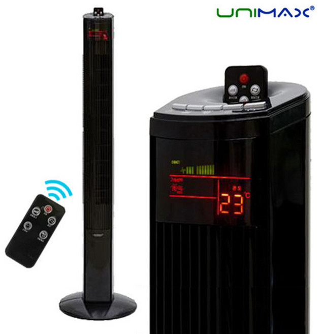 듀플렉스 타워팬 가정용 업소용 날개없는선풍기 타워형선풍기 병원 사무실 매장 원룸 자취방 안전한, 03_유니맥스 리모컨 타워팬 UMF-TR1646