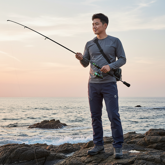 초경량 카본 낚시대 루어대 민물 바다 겸용 1.5M 1.68M 1.8M 고강도 낚시로드, SPINNING, 1.8M_SPINNING