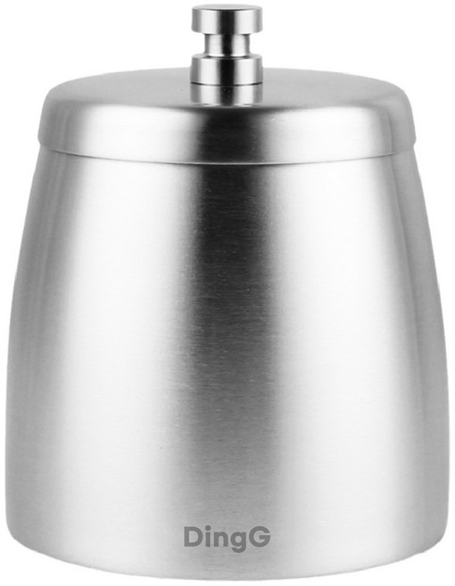 편안생활 냄새차단 스테인리스 담배 재떨이, 1개, 실버