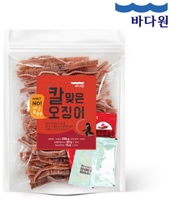 [바다원(주)] [바다원]칼맞은 오징어 5~7미 요즘핫한소스+와사비마요x2 추가구성, default, 선택/선택