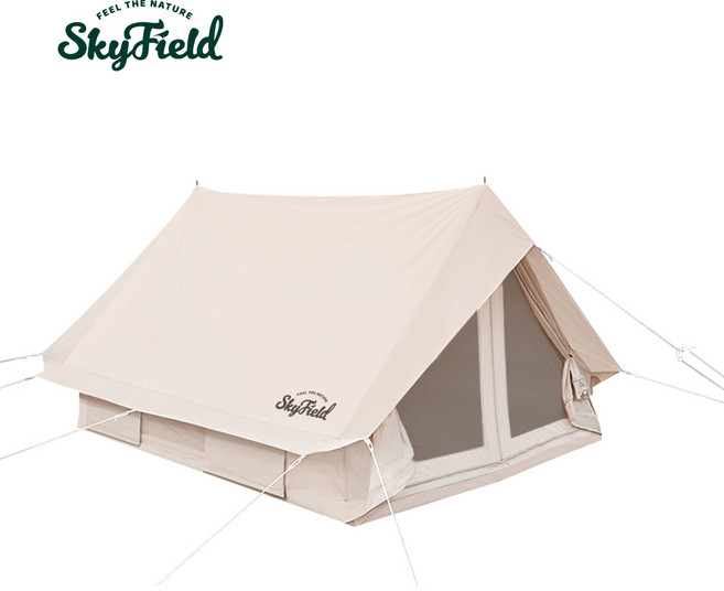 스카이필드 미니 하우스 면 텐트 (SF-TE-004) / 감성 캠핑 그늘막 타프 방수 쉘터 글램핑 피크닉 장박 2인 3인