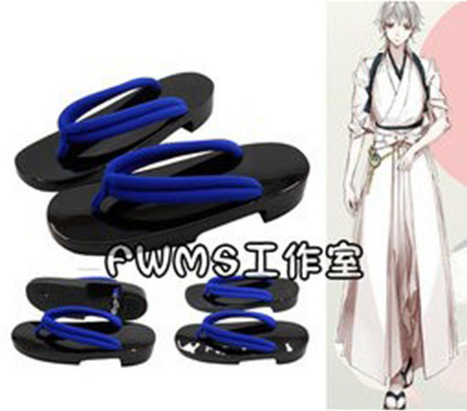 刀劍亂舞 鶴丸國永 COS鞋子 COSPLAY 木屐 專業定制, 1個