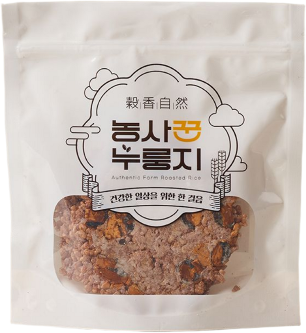 농사꾼 현미서리태 누룽지 스낵 국내산 건강 간식, 3개, 100g