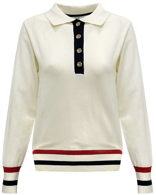 투솜 여성 골프 카라 니트 컬러라인 배색 긴팔 반팔 여자골프니트 여성반팔골프니트 여성긴팔골프니트 여자봄니트 여성봄니트