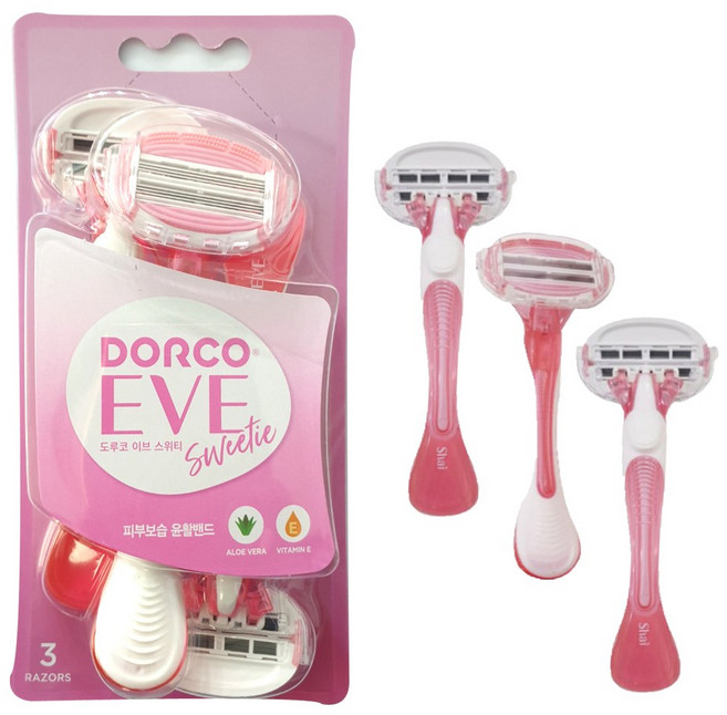 도루코 샤이 스위티 여성용면도기 3P, 3개입