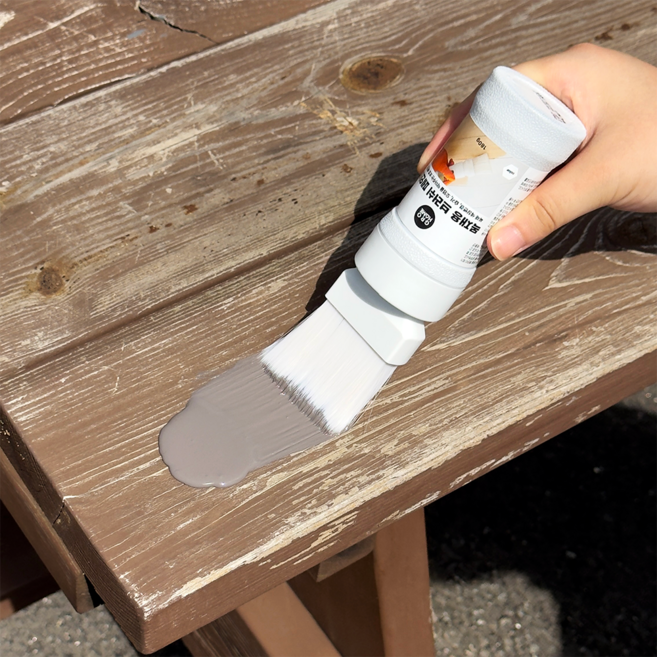 그로홈 목재용 브러쉬 페인트, 1개, 180g, 그레이 앤틱