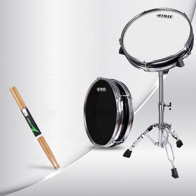 주닉스 2in1 양면 저소음 소음 드럼 연습용 세트 12인치 드럼 패드