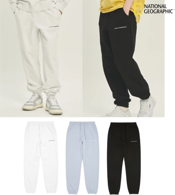 국내A/S가능 내셔널지오그래픽 조거 팬츠 남여공용 루즈핏 트레이닝 스포츠 바지