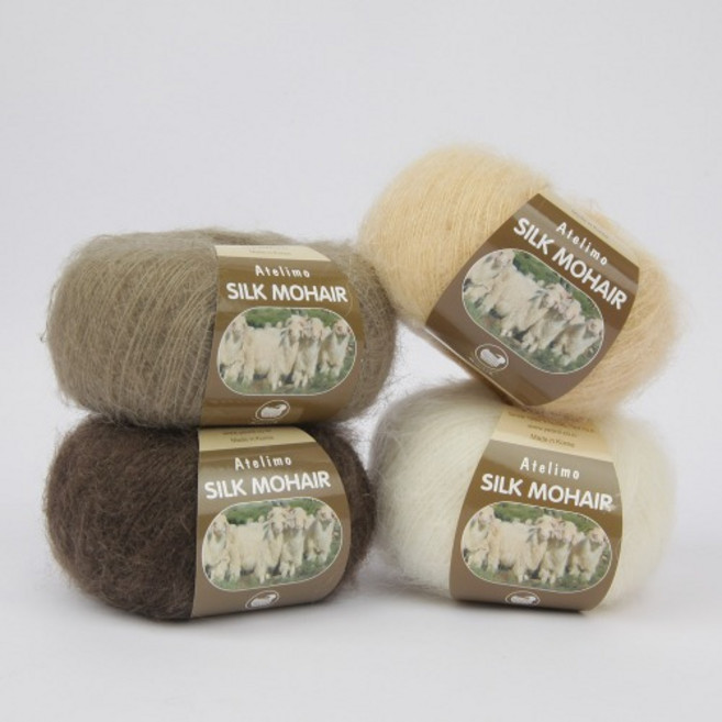 [앵콜스] (10+1)실크모헤어 Silkmohair 레이온 뜨개실 따뜻한 울혼방 겨울실, 15 네이비, 1개