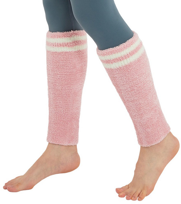 제코 루매스 라인 극세사 스포츠 레그워머 2p, 핑크, 1개