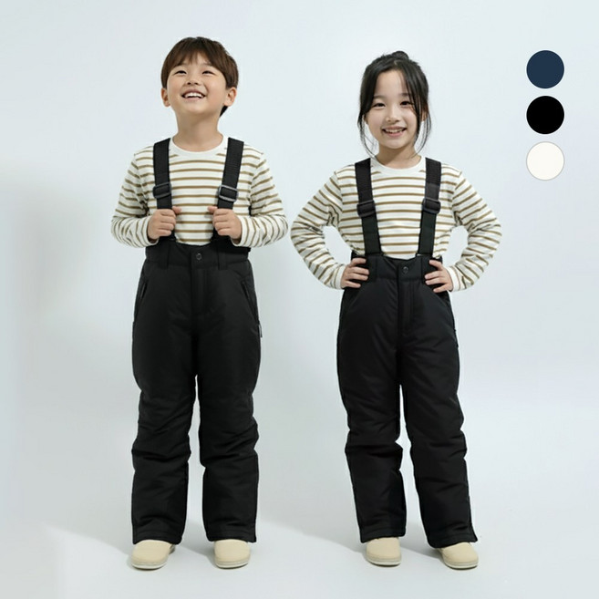SUB22 키즈 눈썰매 방수 아동 스키복 어린이 스키바지