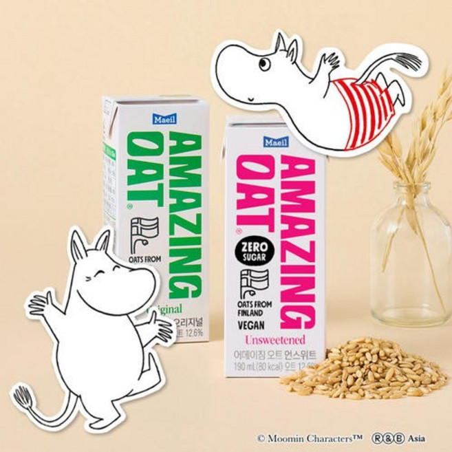 매일유업 어메이징오트 언스위트 190ml 24개 + 오리지널, 48개