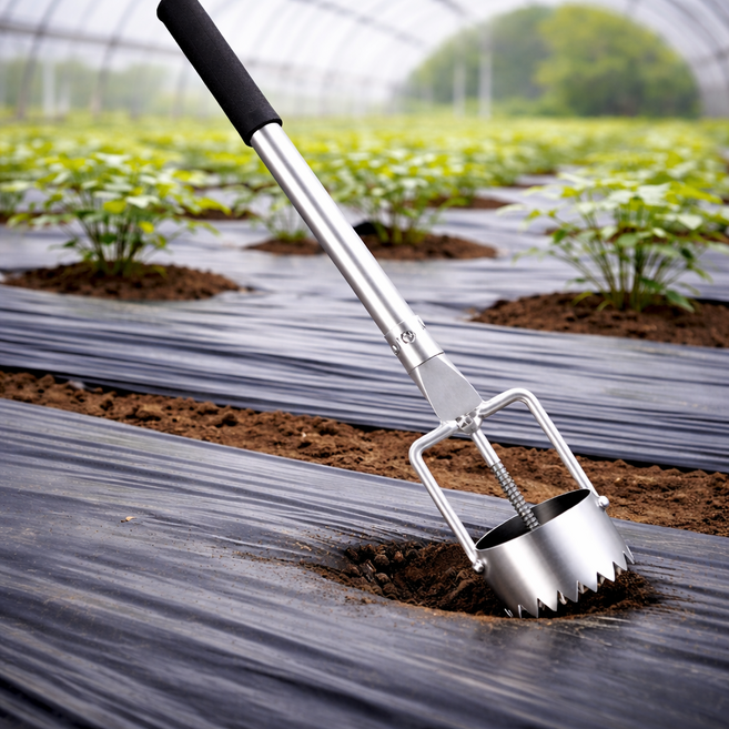 루그리 모종 작물 비닐 멀칭타공기 10cm, 1개