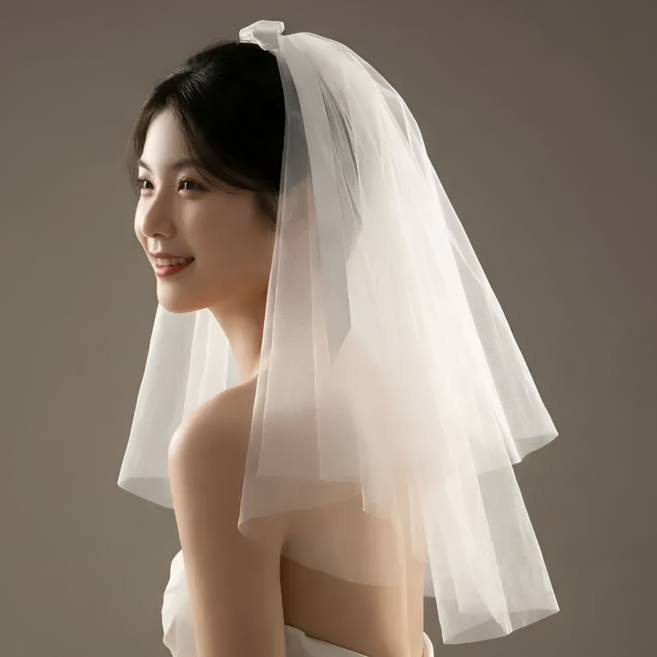 넉너크 브라이덜샤워 면사포 셀프웨딩베일