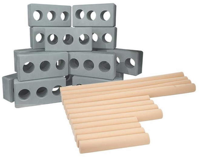 상상력발달 벽돌모양 블럭쌓기 스펀지블럭 40P 선물 유아종이블록 아이선물