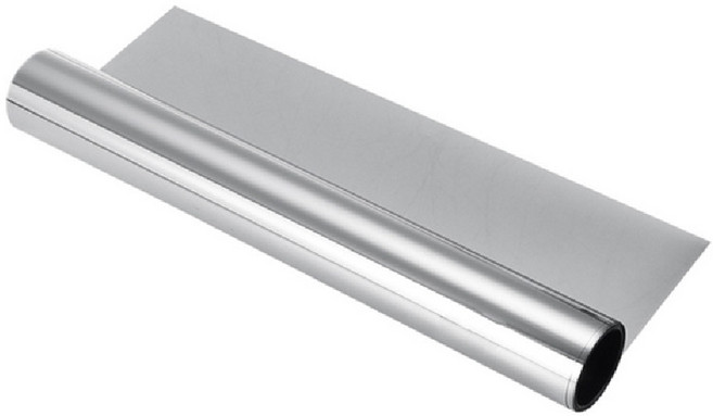 靜電玻璃貼 窗戶隔熱紙 防窺遮陽膜 99%強遮光 抗UV防爆 可重複使用 50x100CM 灰銀, 1件, 灰銀 (附小刀+刮板),50 x 100 CM