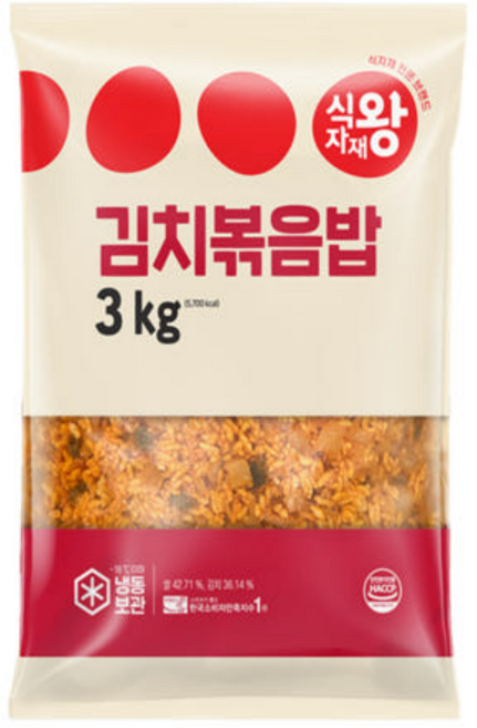 식자재왕 김치볶음밥, 1개, 3kg