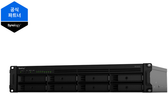 Synology(시놀로지) NAS RS1221RP+ 8BAY 랙마운트 타입(레일킷 별도) 3년보증
