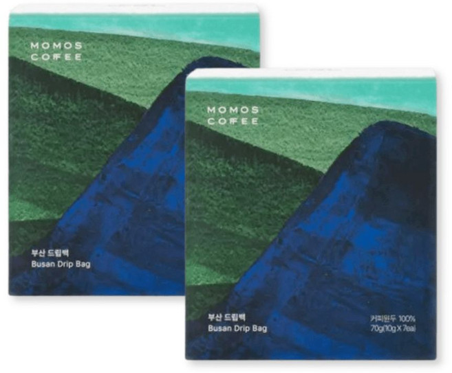 모모스커피 드립백 부산 시그니처 커피 드립백, 2개, 7개입, 12g