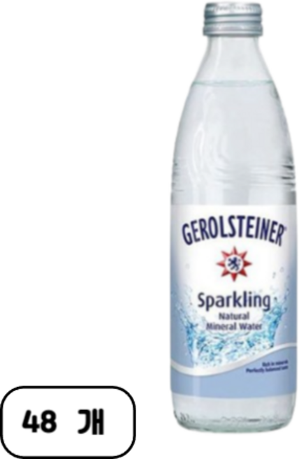 게롤슈타이너 탄산수 플레인, 330ml, 48개