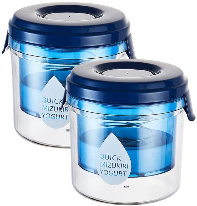 Haokon 가정용 요거트 메이커 유청분리기, 2개, 블루