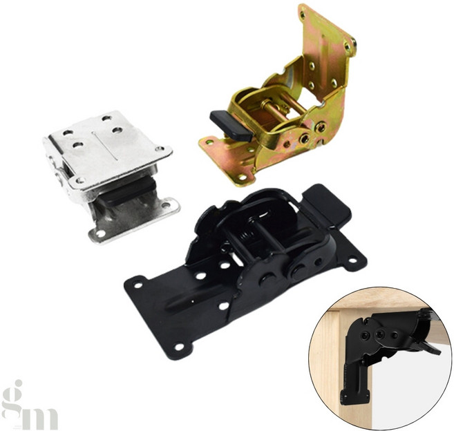 초록마켓 접이식 상다리 브라켓 테이블다리고정, 실버, 1개