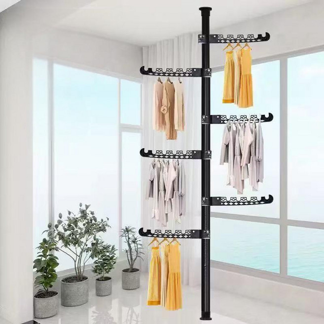 빨래건조대 스탠드형 건조대, 블랙