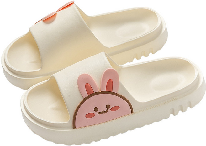 곰돌이샵 말랑 토끼 EVA 쿠션 슬리퍼 3cm 키높이 발편한 곰돌이 슬리퍼 캐릭터 실내화