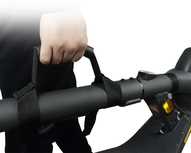 전동 킥보드 스트랩 미니벨로 운반 손잡이 퀵보드벨트 이동용 캐리어 픽업 용품, 블랙