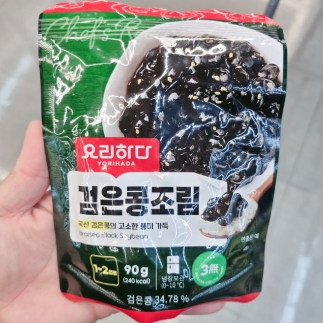 요리하다 요리찬 검은콩조림, 아이스팩 포장, 1개, 90g