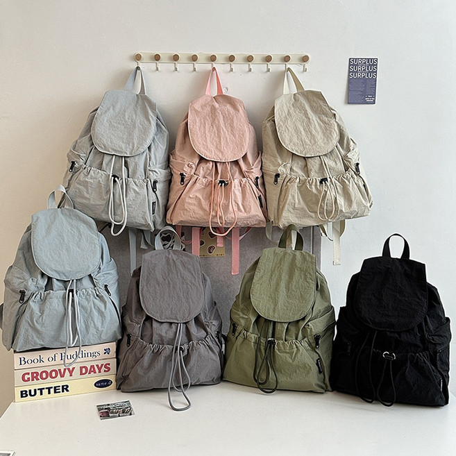 가벼운 나일론 여성 백팩 남성 백팩 남녀공용 7color