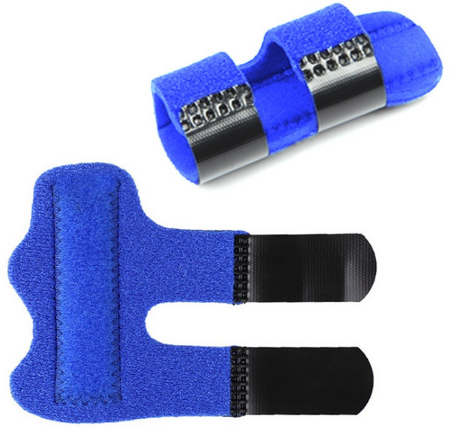 아띠꼴로 손가락 마디 보호대 중지 약지 고정 보조 지지대, 블루, 1개