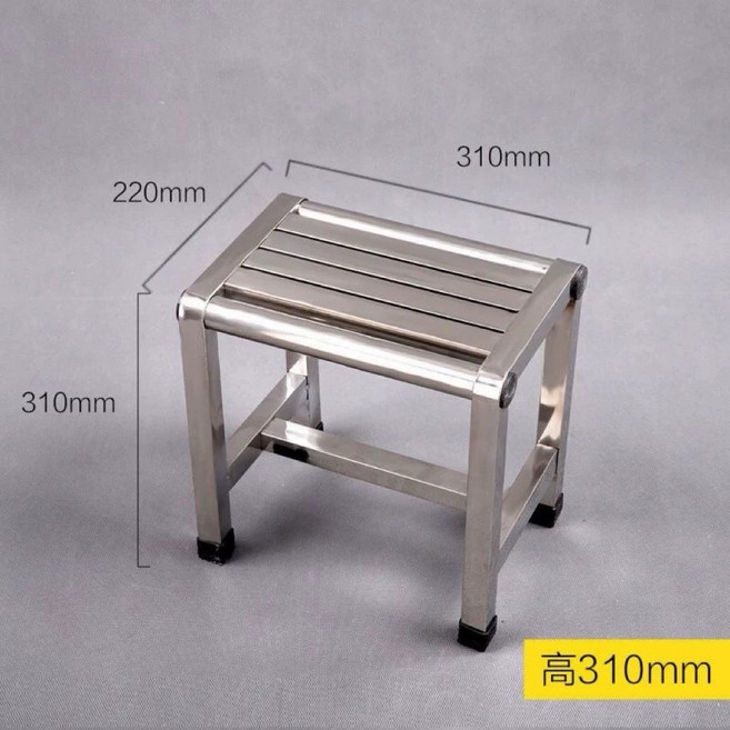 不鏽鋼板凳 工作板凳 浴室用板凳 高310mm, 1個, 31×22×31cm
