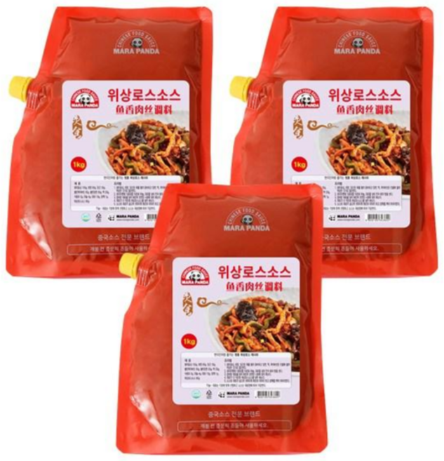 마라판다 위상로스소스 어향육슬소스 업소용 1kg, 3개