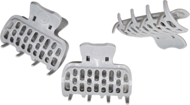 헤어롤 언니 그레이 헤어집게 (3P), 1세트