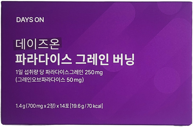 [공식/ 홈쇼핑 정품] 데이즈온 파라다이스 그레인 버닝 다이어트 보조제 (1박스)28정, 1개, 28정