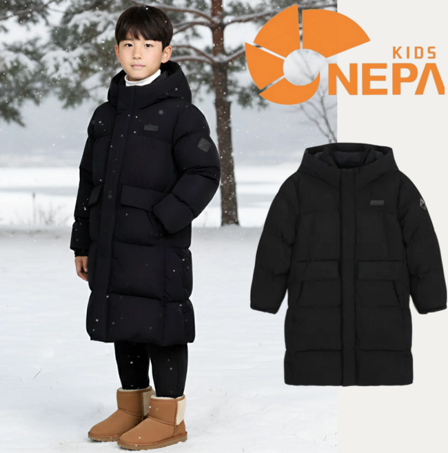 [국내 정품] 네파 키즈 롱 덕다운 자켓 롱패딩 오리털 겨울 데일리 아동 남아 여아 아우터