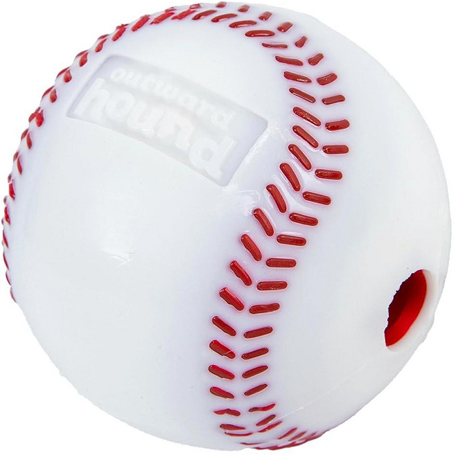 Outward Hound by Planet Dog Sport Ballz 테니스 공 간식 디스펜싱 페치 볼 강아지 장난감, 야구, 1개