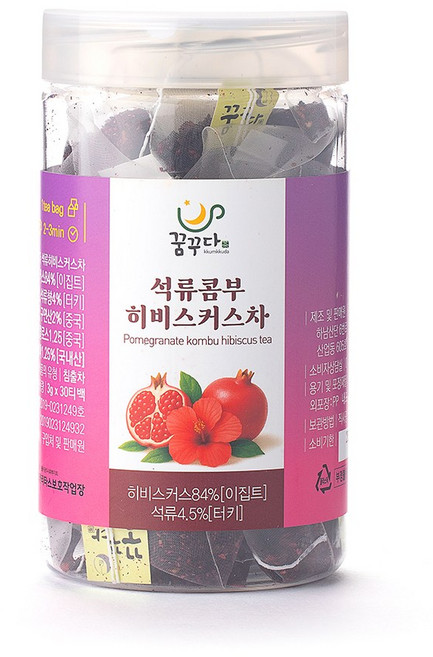 꿈꾸다 석류콤부히비스커스, 3g, 1개, 30개입