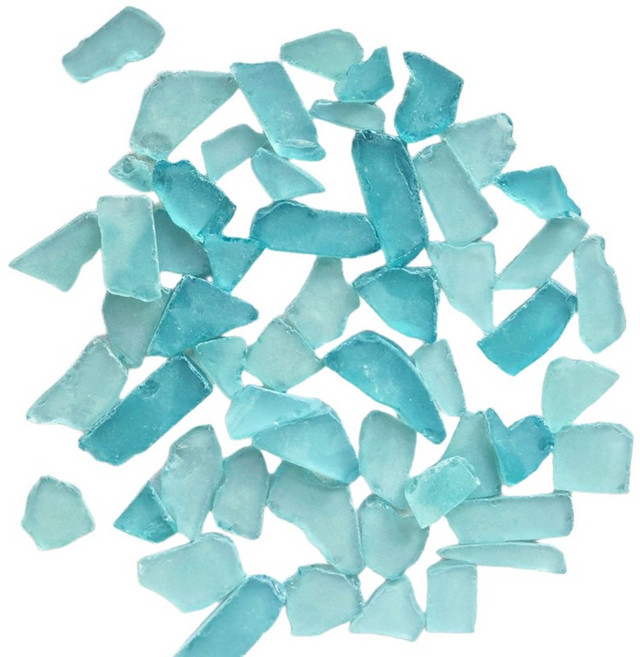 씨글라스 바다 유리 공예, 300g, 에메랄드