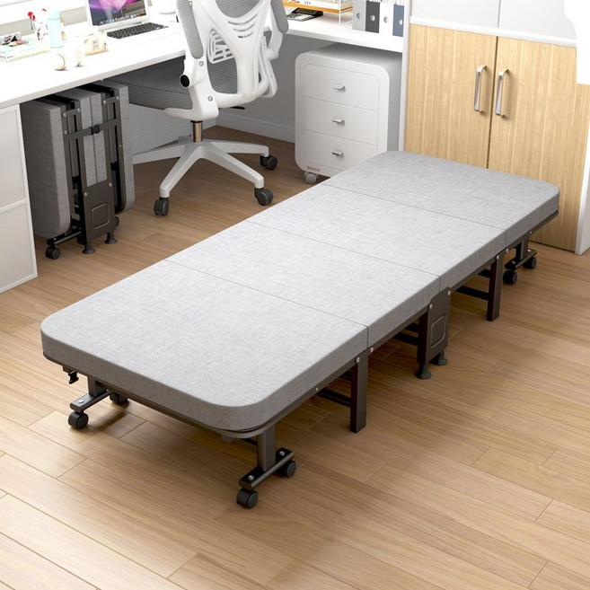 접이식침대 1인 간이침대 사무실 낮잠용 접침상 침대, 그레이