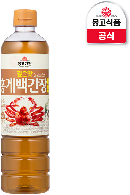 몽고 깊은맛 홍게 백간장 소스 840ml, 1개