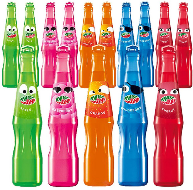트위스트앤드링크200ml 사과 3개+라즈베리 3개+오렌지 3개+와일드베리 3개+체리 3개 (총15개) 어린이주스음료수과일, 200ml, 15개