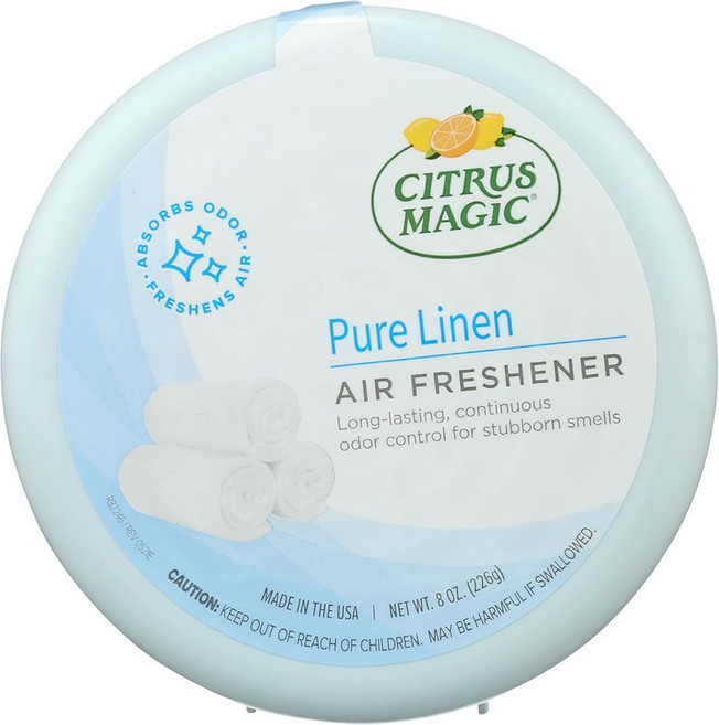 시트러스 매직 냄새 흡수형 고체 방향제 퓨어 리넨 8온스 1팩
