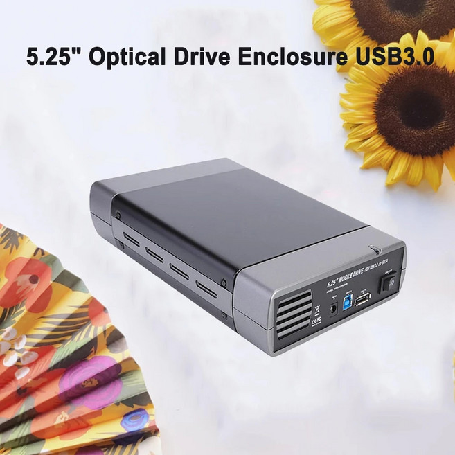외장하드케 이스 외부 광학 드라이브 케이스 인클로저 박스 맥 PC용 윈도우 US 5.25 인치 USB 신제품