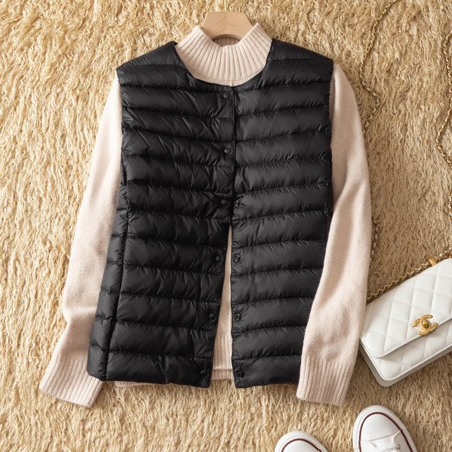 여성 라운드넥 패딩조끼 13호 빅사이즈 ~4XL까지 YD 뉴타임즈 C558A168