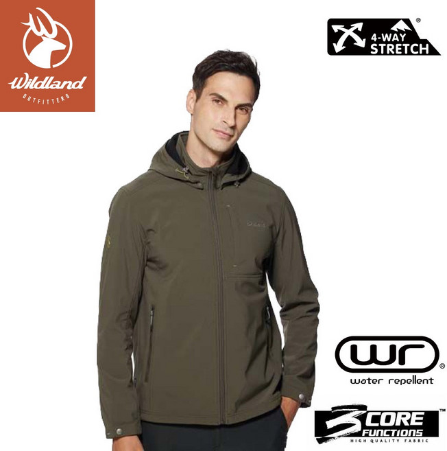 Wildland 荒野 男 彈性防風超潑機能輕量外套 0A92912
