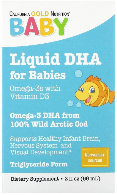 유아용 DHA 액상오메가3 1050mg 비타민D3 함유 59ml CGN, 1개